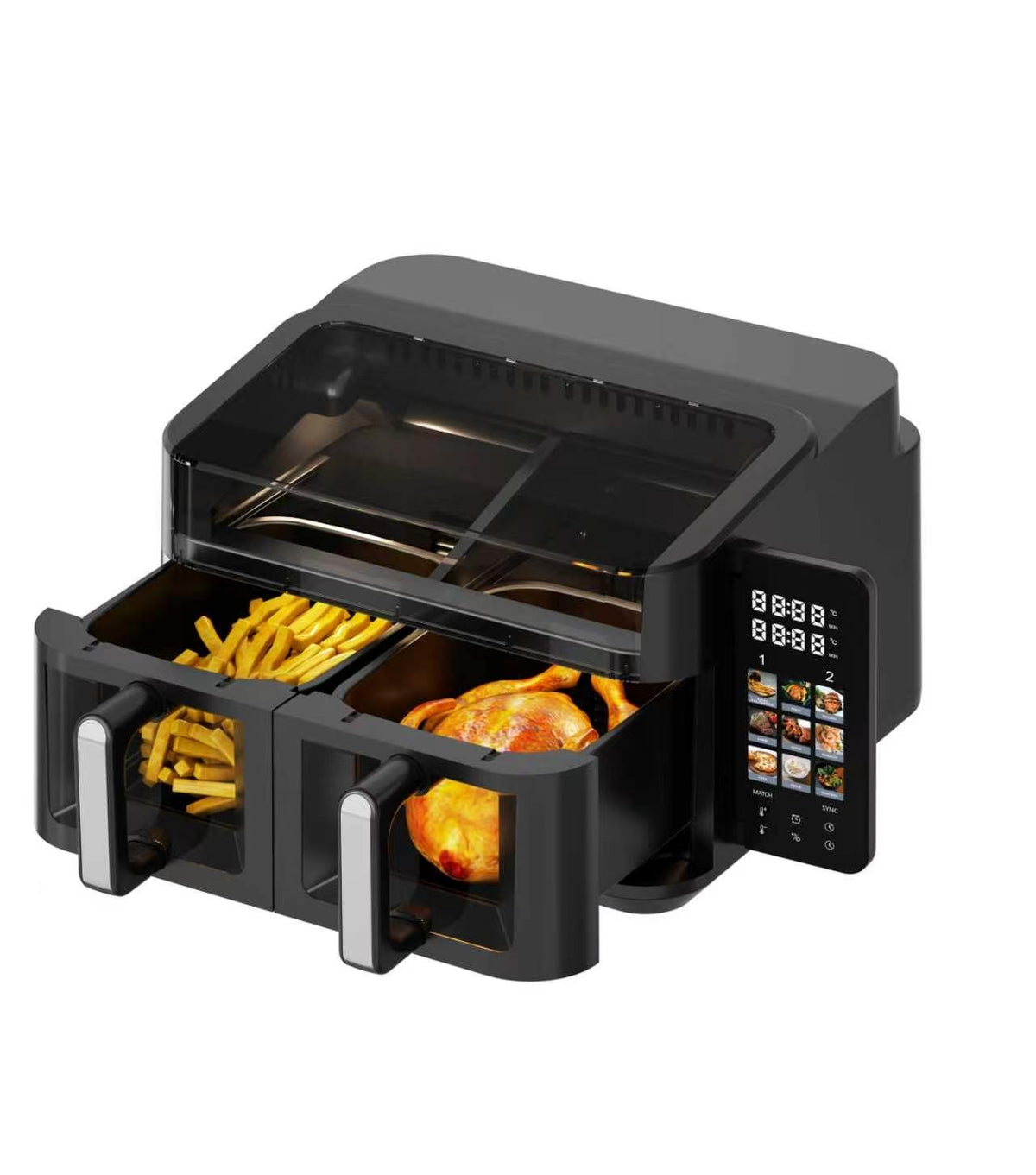 9L Dual Basket Air Fryer – 1700W